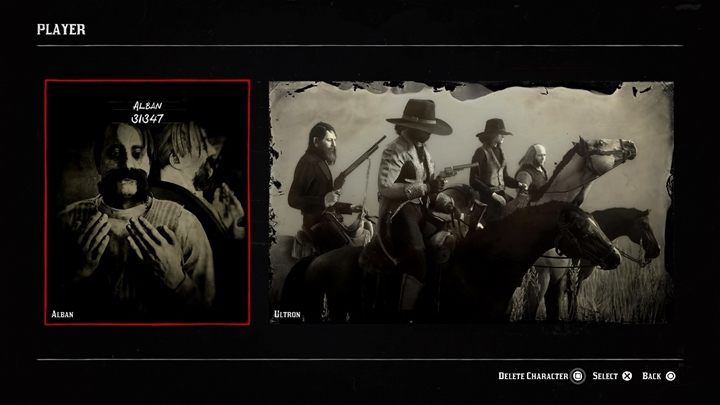 Aby usunąć postać, otwórz menu gry i przejdź do zakładki gracz - Jak usunąć obecną postać i co zostanie przeniesione na nową postać w RDO? - Red Dead Online - poradnik do gry