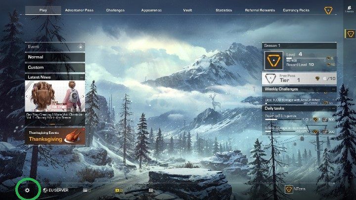 Pierwszą rzecz jaką musisz zrobić to uruchomić ustawienia - Jak zmienić język w grze w Ring of Elysium? - Ring of Elysium - poradnik do gry
