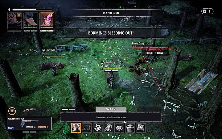 W momencie gdy jakiś bohater utraci wszystkie punkty zdrowia nie dochodzi do jego natychmiastowej śmierci - Jak leczyć członków drużyny w Mutant Year Zero? - Mutant Year Zero - poradnik do gry