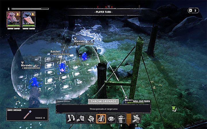 Posiłki nadciągną od strony lasu - powinno to być dwóch Marauderów i jeden Butcher - Hammons Cabin - Atlas świata Mutant Year Zero - Mutant Year Zero - poradnik do gry