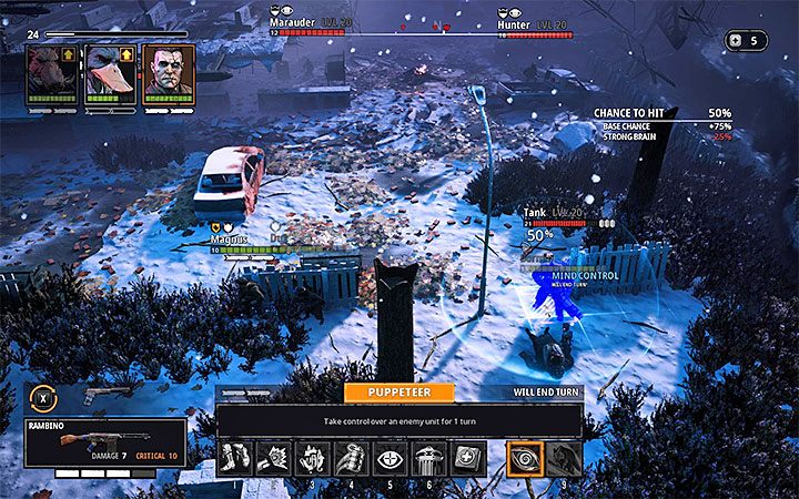 Czołg jest poważnym utrapieniem dla drużyny, ale paradoksalnie możesz też wykorzystać go do ułatwienia sobie wygrania bitwy - Izza and Fala - Atlas świata Mutant Year Zero - Mutant Year Zero - poradnik do gry