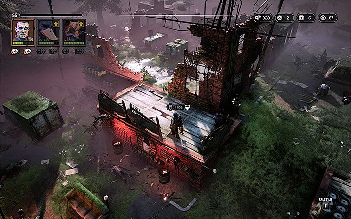 Przeciwnicy - Pyro (poziom 35), Med-Bot (poziom 35), Chief Pyra (poziom 35), Hunter (poziom 35), - The Grogg Den - Atlas świata Mutant Year Zero - Mutant Year Zero - poradnik do gry