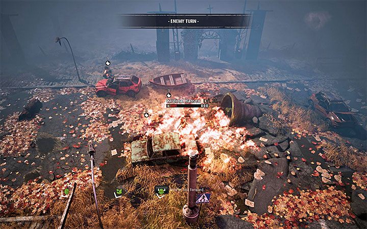 W pierwszej bitwy najsilniejszym przeciwnikiem jest mini-boss - kardynał Hansen - Spear of Heaven - Atlas świata Mutant Year Zero - Mutant Year Zero - poradnik do gry
