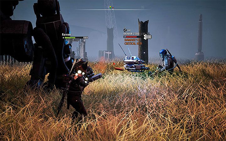 W obszarze na prawo od budynku, w którym broniłeś się w pierwszej bitwie, po raz pierwszy wpadniesz na latające roboty Mimir Z200 - Spear of Heaven - Atlas świata Mutant Year Zero - Mutant Year Zero - poradnik do gry