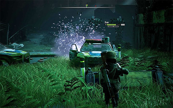 Tuż po rozpoczęciu eksploracji nowej mapy drużyna wpadnie na niewielką grupę, w skład której wchodzą dwa roboty Polis-Bot Enforcer i jeden zwykły Polis-Bot - The Forbidden City - Atlas świata Mutant Year Zero - Mutant Year Zero - poradnik do gry