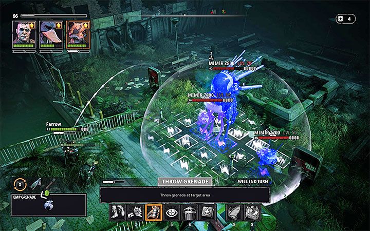Nowy obszar jest patrolowany przez dużego robota Mimir Z800, któremu towarzyszą dwa roboty Mimir Z200 - The Forbidden City - Atlas świata Mutant Year Zero - Mutant Year Zero - poradnik do gry