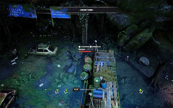 Warta (Overwatch) to mechanizm doskonale znany z serii XCOM, który dla przypomnienia pozwala na zakończenie własnej rundy przechodząc w stan gotowości - Porady na start w Mutany Year Zero Road to Eden - Mutant Year Zero - poradnik do gry