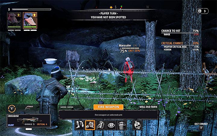 Podczas przeprowadzania zwiadu możesz niejednokrotnie zauważyć, że pojedynczy wrogowie zajęci są patrolowaniem okolicy z dala od głównego obozowiska - Porady na start w Mutany Year Zero Road to Eden - Mutant Year Zero - poradnik do gry