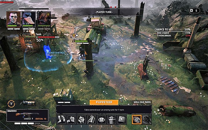 Kontrola umysłu po raz pierwszy stanie się dostępna po tym jak uwolnisz Magnusa w lokacji House of Bones i odblokujesz mu zdolność Pupeteer - Porady na start w Mutany Year Zero Road to Eden - Mutant Year Zero - poradnik do gry