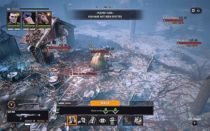 Do drugiej bitwy dojdzie niedługo po dotarciu do statku, na pokładzie którego znajduje się nieaktywny czołg (można go mimo wszystko obejrzeć i wysłuchać komentarza) - Podnosiciele Wody | Solucja Mutant Year Zero Seed of Evil - Mutant Year Zero - poradnik do gry