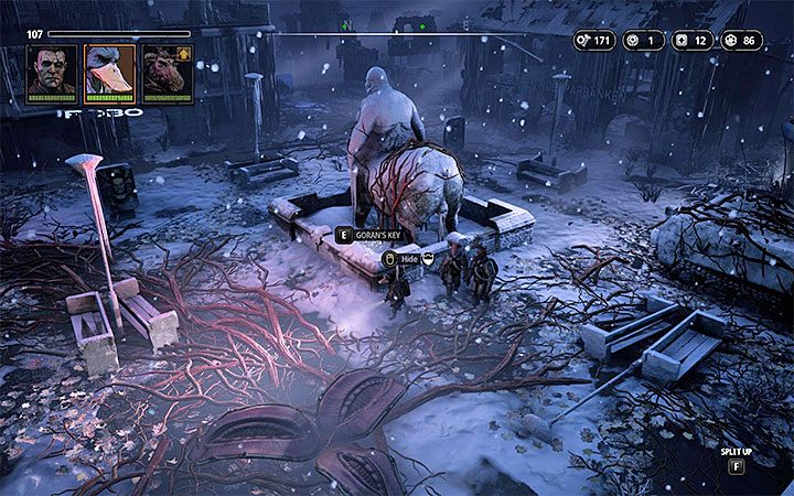 Po bitwie odpali się cut-scenka, z której dowiesz się o tym, że walczyłeś z kopią Gorana oraz że konieczne będzie pokonanie Old Jyko - Zamarznięte miasto | Solucja Mutant Year Zero Seed of Evil - Mutant Year Zero - poradnik do gry