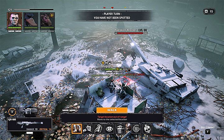 Zanim dotrzesz do lokacji, gdzie do rozegrania jest finałowa bitwa, czeka cię mniejsze starcie z wilkami - Ogród Jyko | Solucja Mutant Year Zero Seed of Evil - Mutant Year Zero - poradnik do gry