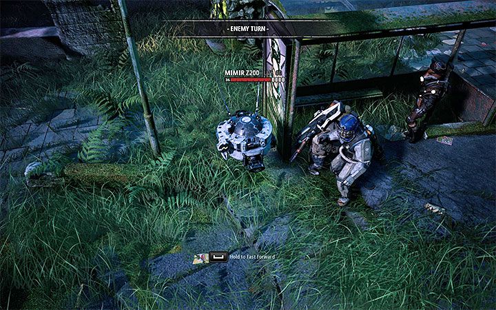 Mimir Z200 to latający robot, który może strzelać z potężnego działka - Walka z trudnymi przeciwnikami w Mutant Year Zero - Mutant Year Zero - poradnik do gry