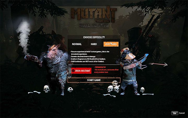 W grze Mutant Year Zero: Road to Eden do wyboru są trzy główne poziomy trudności - Normalny, Trudny i Ekspert - Mutant Year Zero - poradnik do gry
