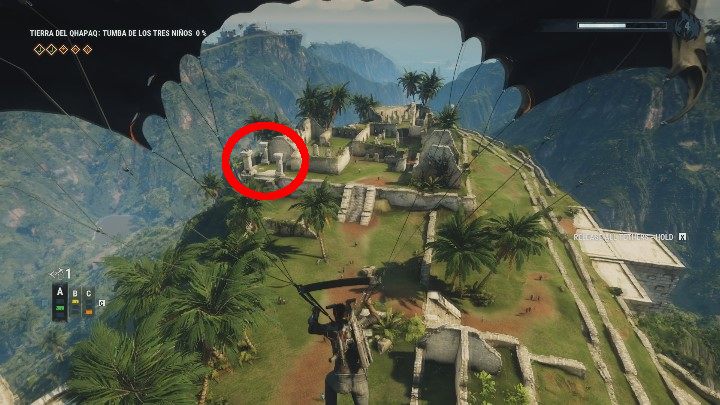 Trzecia (czyli ostatnia) dźwignia znajduje się w centralnej części lokacji - Just Cause 4: Tumba De Los Tres Ninos | Grobowce - Just Cause 4 - poradnik do gry