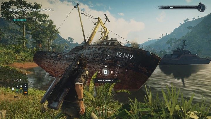 Twoim pierwszym celem jest zniszczenie pobliskiego okrętu Czarnej Ręki - Just Cause 4: Nowa gwiazda Garland King (Zadania Garland) - solucja - Just Cause 4 - poradnik do gry