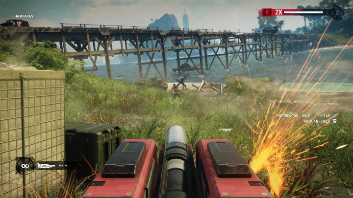 Z broni ciężkiej rozsianej we wrogich posterunkach możesz swobodnie korzystać. - Just Cause 4: Walka - Just Cause 4 - poradnik do gry