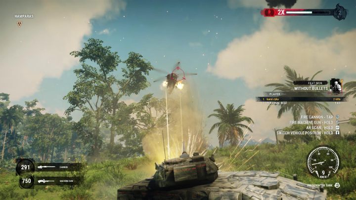 Wojskowe pojazdy również świetnie sprawdzają się w eliminacji wrogów. - Just Cause 4: Walka - Just Cause 4 - poradnik do gry