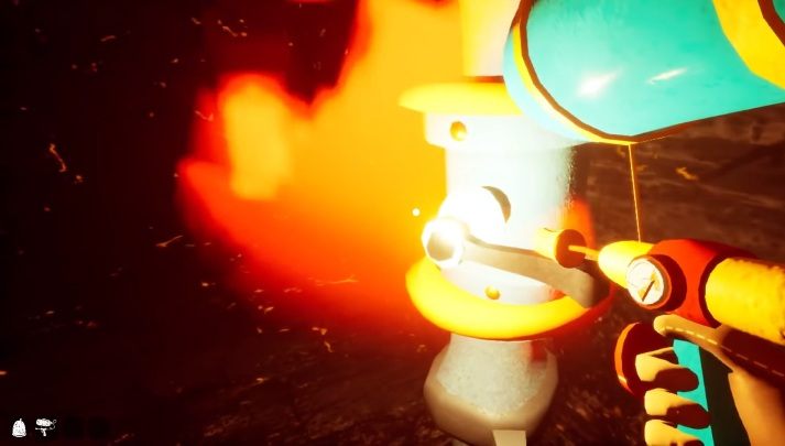 Z pełnym pistoletem wejdź do palącego się budynku - Zadanie trzecie - pożar - Hello Neighbor Hide and Seek - poradnik do gry