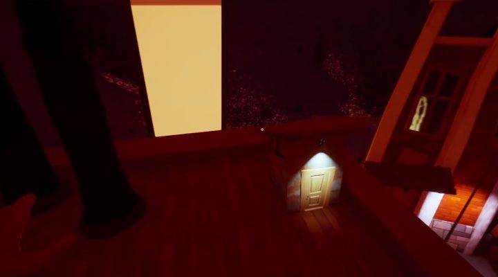 Wyjdź z budynku i za pomocą gazu wylatującego z rury wskocz na budynek - Zadanie trzecie - pożar - Hello Neighbor Hide and Seek - poradnik do gry