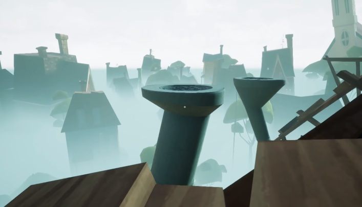 Idąc dalej po deskach dotrzesz do wyjścia z domu - Piąte zadanie - zakończenie Hello Neighbor Hide and Seek - Hello Neighbor Hide and Seek - poradnik do gry