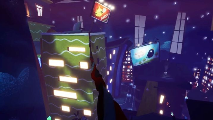 Z kolejnego dachu będziesz musiał przejść na drugą stronę przy pomocy sznura - Jak zdobyć złoty klucz w Hello Neighbor Hide and Seek? - Hello Neighbor Hide and Seek - poradnik do gry