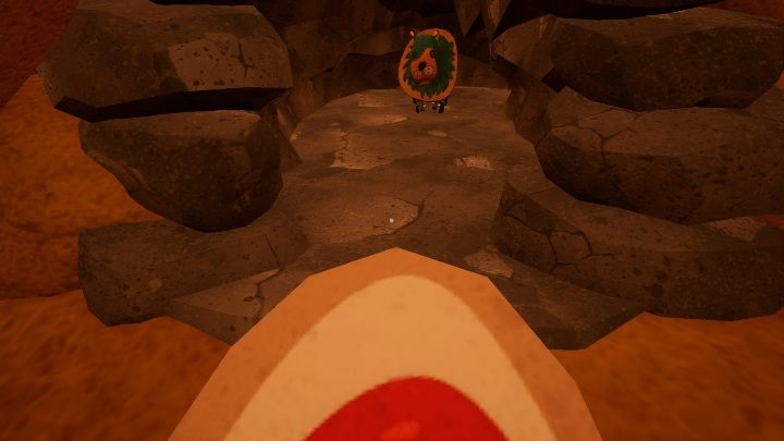 Jeśli posiadasz już mięso podbiegnij do lwa - Pierwsze zadanie - pozbieranie zabawek - Hello Neighbor Hide and Seek - poradnik do gry