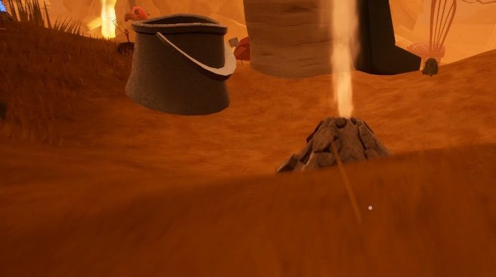 W wiaderku pokazanym na screenie powyżej znajdziesz żyrafę - wskocz do niego za pomocą gejzeru - Pierwsze zadanie - pozbieranie zabawek - Hello Neighbor Hide and Seek - poradnik do gry