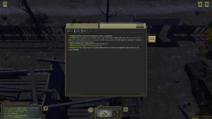 13 - Interfejs gry ATOM RPG - ATOM RPG - poradnik do gry