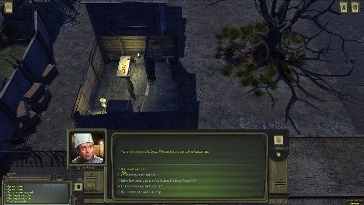 Aby lekarz wyleczył twojego bohatera, musisz poprosić go o pomoc - Jak wyleczyć swojego bohatera w ATOM RPG? - ATOM RPG - poradnik do gry