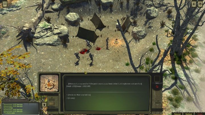 Jeśli posiadasz jakieś warzywa bądź mięso, możesz przygotować do spożycia przy ognisku - Jak wyleczyć swojego bohatera w ATOM RPG? - ATOM RPG - poradnik do gry