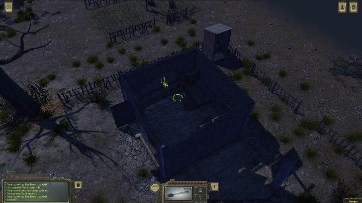 W chatce znajdziesz włącznik światła, gdy go uruchomisz pojawi się na podłodze klapa - Jak otworzyć schron w Ostradnoye w grze ATOM RPG? - ATOM RPG - poradnik do gry