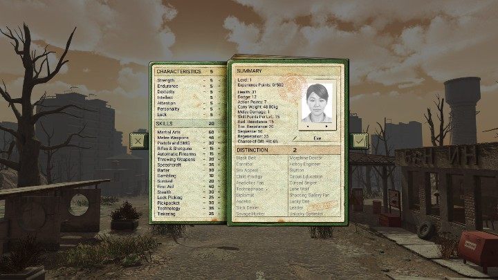 1 - Characteristic w ATOM RPG - ATOM RPG - poradnik do gry