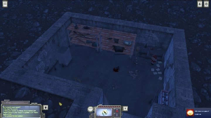 W kącie stoi Nutcracker, użyj na nim Toy sword, a dostaniesz przedmiot - Jak zdobyć golden walnut w ATOM RPG? - ATOM RPG - poradnik do gry