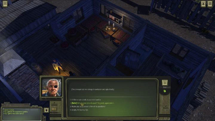 Po rozmowie ze strażnikami wejdź do środka i porozmawiaj ze starszym mężczyzną - Drunken Lair - Solucja ATOM RPG - ATOM RPG - poradnik do gry