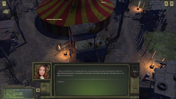 Podejdź do Yany i porozmawiaj z nią - Cyrk - Solucja ATOM RPG - ATOM RPG - poradnik do gry