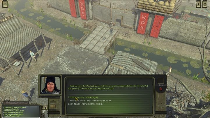 W celu przekupienia strażnika musisz dać mu 1000 rubli - Krasnoznamenny - Solucja ATOM RPG - ATOM RPG - poradnik do gry