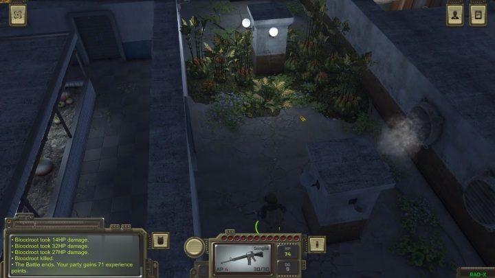 W trakcie zwiedzania bunkra odkryjesz, że część terenu zablokowana jest przez roślinę - Mushroom Cult - Solucja ATOM RPG - ATOM RPG - poradnik do gry