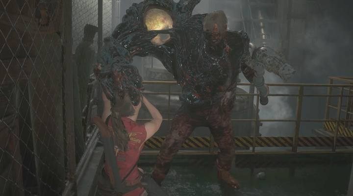 Walki z bossem mogą być trudne - staraj się zawsze trzymać go na dystans - Przeciwnicy i jak ich pokonać w Resident Evil 2? - Resident Evil 2 - poradnik do gry