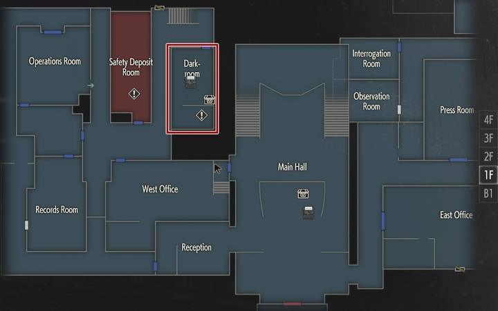 Aby wywołać zdjęcie udaj się do Ciemni, 1F, w zachodniej części Posterunku policji - Jak wywołać rolkę filmu w Resident Evil 2? - Resident Evil 2 - poradnik do gry
