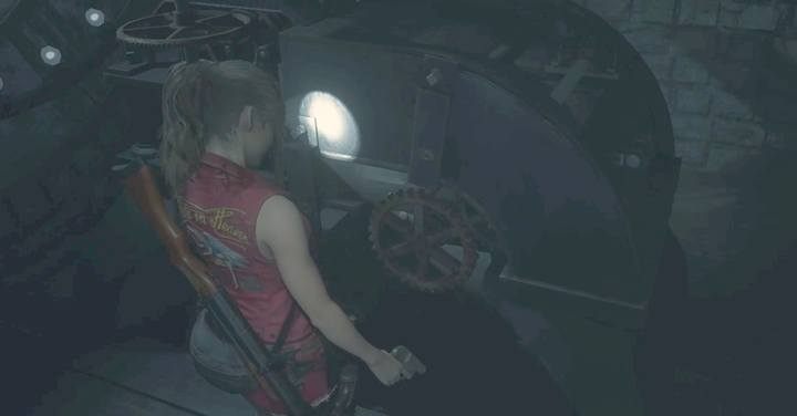 Weź ze sobą duży tryb i idź po schodach na górę - Zdobycie identyfikatora i ucieczka | Posterunek policji w Resident Evil 2 - Resident Evil 2 - poradnik do gry