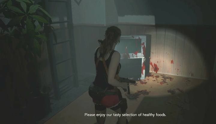 Drabina, którą dostaniesz się do sąsiedniego pokoju - Gniazdo. Jak zdobyć II poziom uprawnień? | Resident Evil 2 - Resident Evil 2 - poradnik do gry