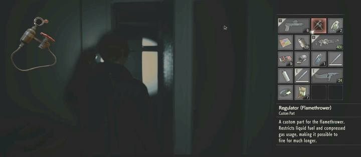 Regulator - Gdzie znaleźć ulepszenie iskrownika i miotacza ognia? | Sekrety w Gnieździe - Resident Evil 2 - poradnik do gry