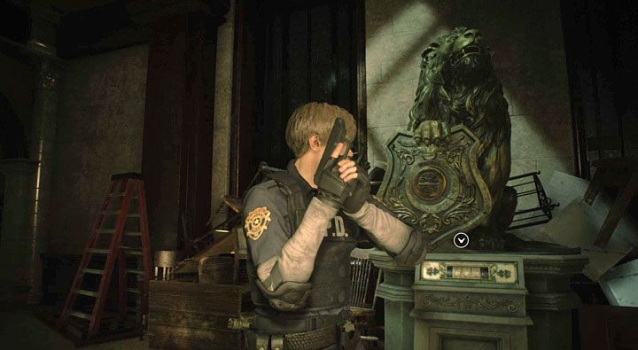 1 - Jak rozwiązać zagadkę z posągiem lwa (Leon) w Resident Evil 2? - Resident Evil 2 - poradnik do gry