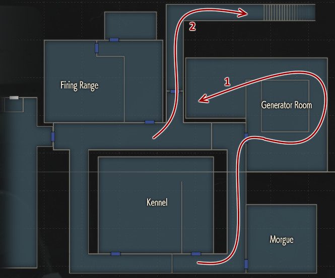 1 - Parking policyjny - ścieżka Leona | Posterunek Raccoon City - Resident Evil 2 - poradnik do gry