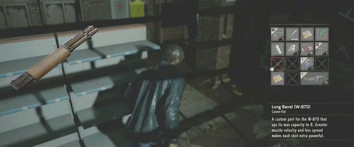 Lufa - ulepszenie strzelby w sklepie z bronią - Ada Wong - Ścieżka Leona | Kanały w Resident Evil 2 - Resident Evil 2 - poradnik do gry