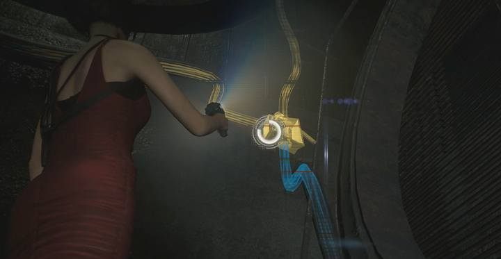 W kolejnym pomieszczeniu musisz zlokalizować przełącznik - Ada Wong - Ścieżka Leona | Kanały w Resident Evil 2 - Resident Evil 2 - poradnik do gry