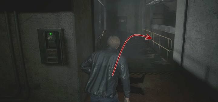 Jako Leon musisz przejść kanałami na wprost, trzymając się prawej strony, aż dojdziesz do charakterystycznych schodków - Dotarcie do kryjówki (Claire i Leon) | Kanały w Resident Evil 2 - Resident Evil 2 - poradnik do gry