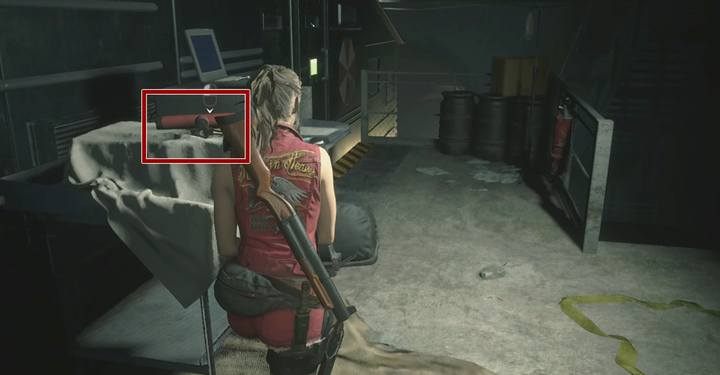 Wyjdź teraz z kryjówki drzwiami i opuść wajchą most - Znajdź figury: król i królowa | Kanały w Resident Evil 2 - Resident Evil 2 - poradnik do gry