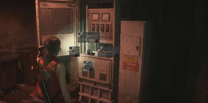 Włącz zasilanie używając panelu w małym pokoju - Walka z bossem G2 w Resident Evil 2 - Resident Evil 2 - poradnik do gry